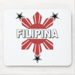 Filipina Sun and Star Mouse Pad