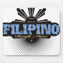Filipino Strength and Ho  - Blue Mousepad