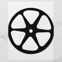 film reel icon flyer design