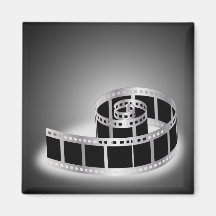 Film strip fridge magnets