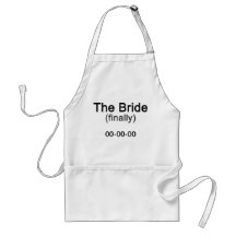 Finally the Bride Gift Aprons