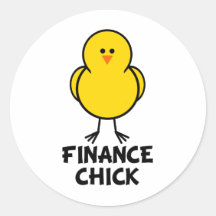 Finance Chick Sticker