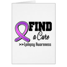 Find a Cure Epilepsy Awareness Greeting Card