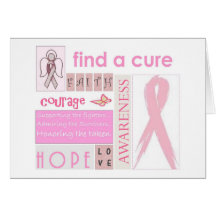 Find A Cure Greeting Card