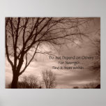 Find strength from Within Canvas Poster
