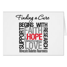 Finding a Cure For Diabetes Greeting Card