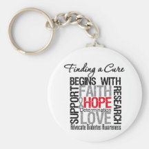 Finding a Cure For Diabetes Keychain