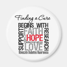 Finding a Cure For Diabetes Magnet