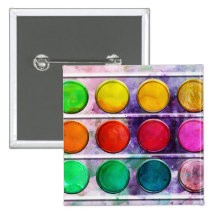 Fine Art Fun Colourful Paint Colour Box Button