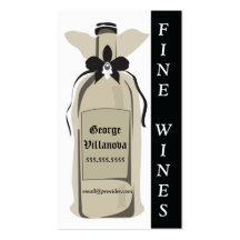 Fine Wine Profile Card Business Card