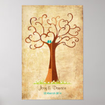 Fingerprint Tree Wedding - Heartastic (Vintage)