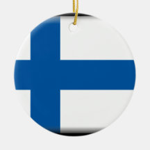 Finland Flag Christmas Ornament
