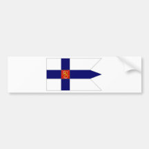 Finland Naval Ensign Bumper Stickers