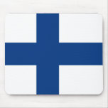 Finland With Border, Finland flag Mousepads