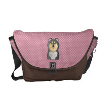 Finnish Lapphund Cartoon Courier Bag