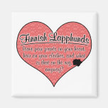 Finnish Lapphund Paw Prints Dog Humour Fridge Magnet