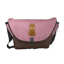 Finnish Spitz Cartoon Commuter Bag