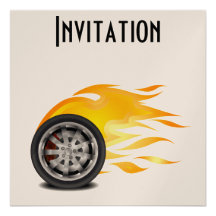 Fire, Alloy Custom Invitations
