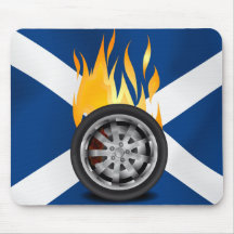 Fire, Alloy - Scotland Mouse Pads