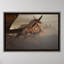 Fire Dragon By Michelle Wilder Print