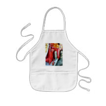 Fire Extinguisher on Fire Truck Apron