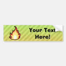 Fire Flame design Bumper Stickers