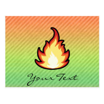 Fire Flame design Postcards