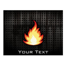 Fire Flame; Rugged Post Cards