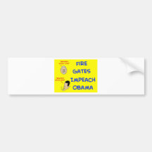 fire gates impeach obama bumper sticker
