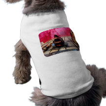 Fire Helmet in Fire Truck Doggie T-shirt