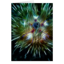 Fire Sea Urchin Greeting Card
