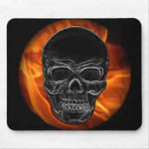 Fire Skull Mouse Mat