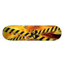 Fire Skull Skate Decks