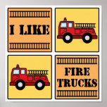Fire Truck Posters