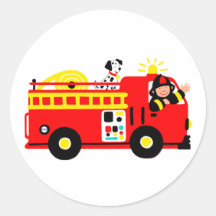 Fire Truck Stickers