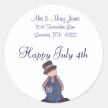 Firecracker Boy Address Labels/Stickers