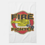 Firefighter Hose and Shield Towel