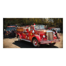 Fireman - The Procession Personalized Photo Card
