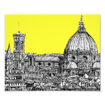 Firenze in canary yellow photograph