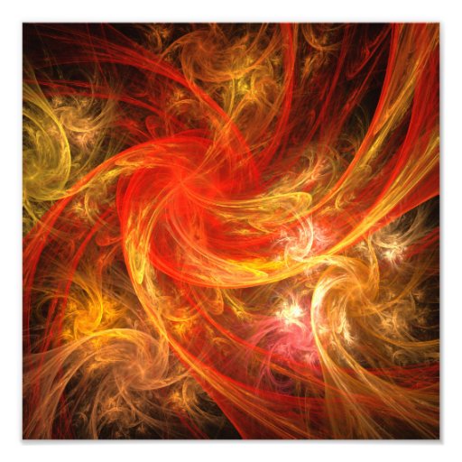Firestorm Abstract Art Photo Print