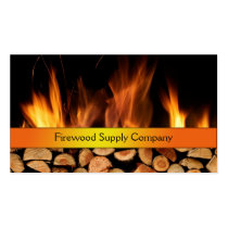 Firewood supply company business card business cards
