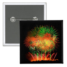 Fireworks Lighting up the Sky Button
