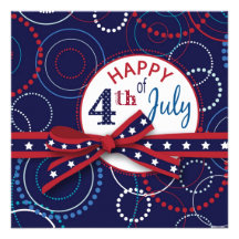 Fireworks Square Custom Invite