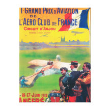 First Aviation Grand Prix Stretched Canvas Prints