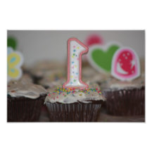 First Birthday Cake Photo Enlargement