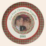First Christmas Together Personalised Dated  Photo plates