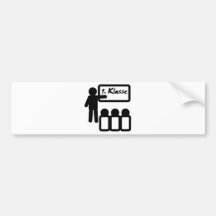 First grade erste klasse bumper sticker
