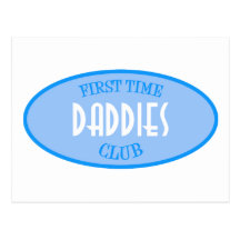 First Time Daddies Club (Blue) Postcard