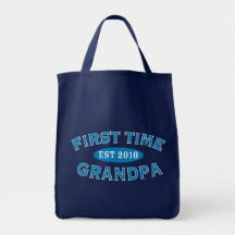 First Time Grandpa Canvas Bag