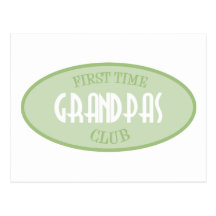 First Time Grandpas Club (Green) Postcards